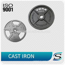 Custom weightlifting plate made of cast iron